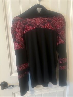 Black and red hoodie